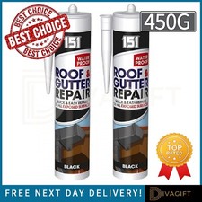 Black roof gutter sealant - 2,