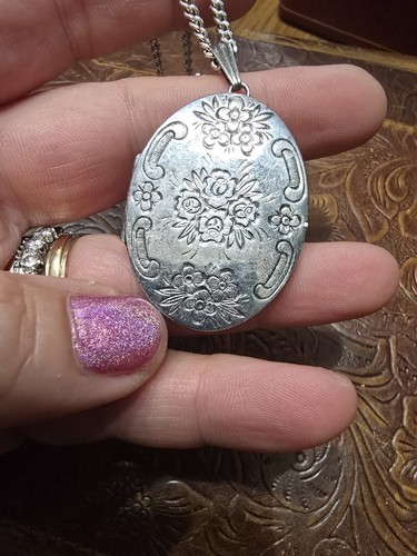 Antique sterling silver floral - antique,