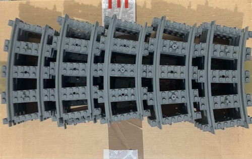 Lego 53400 curved track dark - track,