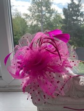 Cerise Pink Fascinator with