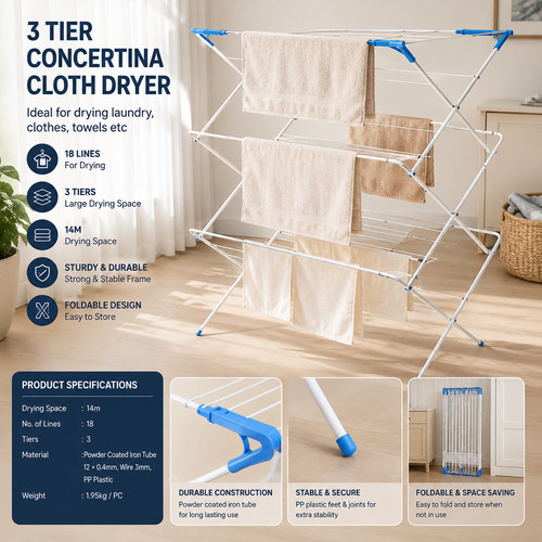 Tier concertina clothes - tier,