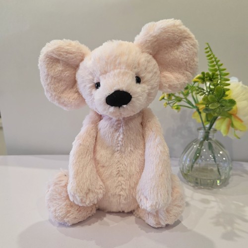 Jellycat pink bashful mouse - pink,