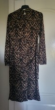 Apricot Dress Animal Print