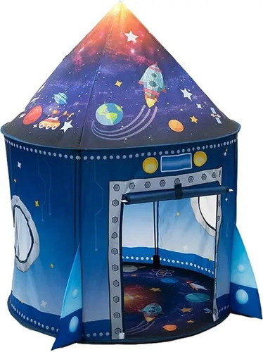 Rocket ship kids tent - tent, up