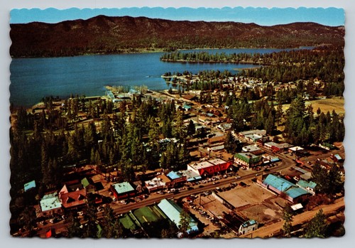 Big bear lake - village, aerial