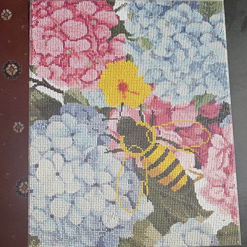 Framed finished cross stitch - finished,