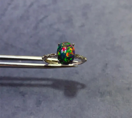 Carat black fire opal - 3,