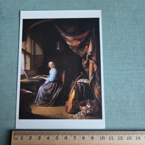 Vintage postcard lady - vintage,
