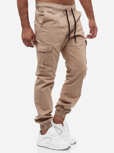 Men cargo joggers cotton - men's,