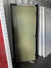 Ex Showroom Composite Door - Olive Green In A Black Frame 900 X 2080 Mm