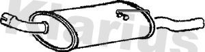 Rear muffler fits ford - muffler,