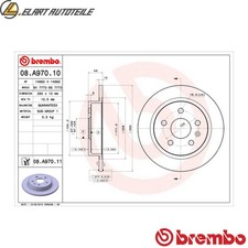 2x Brake Disc 08.A970.11 for