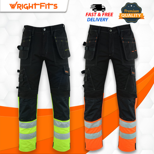 High viz cargo work - work, trousers