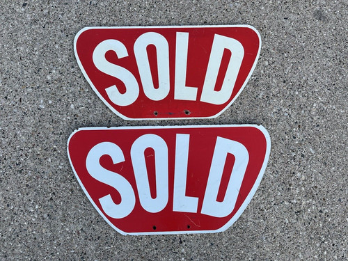 Vintage sold signs realty - vintage,