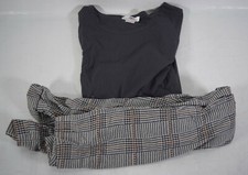 Zara Mens Pajama Collection Herringbone Gray M New