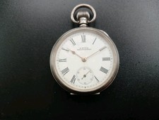 Antique Waltham Grade 610 Solid  Silver Dennison Case Pocket Watch. 1900.