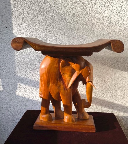 Hand carved wooden elephant - hand-carved,