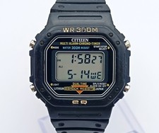 Citizen P130 Multi Alarm Chrono Timer WR300M SR Digital Japan DQ-7511 Nov 1983