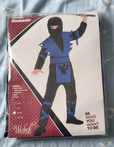 Blue assassin ninja suit - blue,