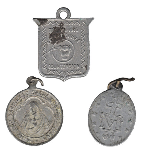 Mixed small religious medals - small,