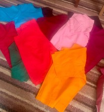 New Lot 10 Bollywood Saree Blouses Longline Premium Cotton 12-14 ONLY £2.74 each