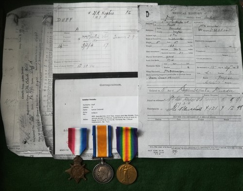 Ww1 mons star - trio, pte