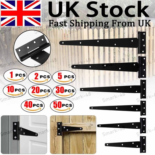 Tee hinges black zinc with - hinges,