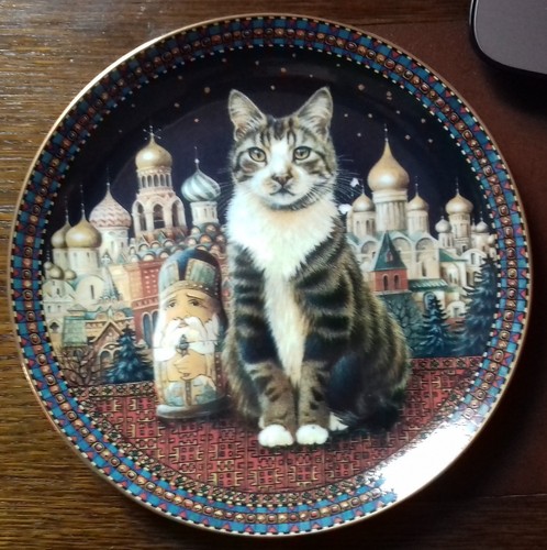 Danbury mint plate cats - danbury,