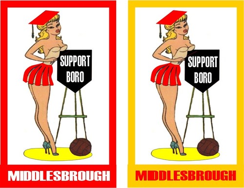 Middlesbrough support boro pin - middlesbrough,