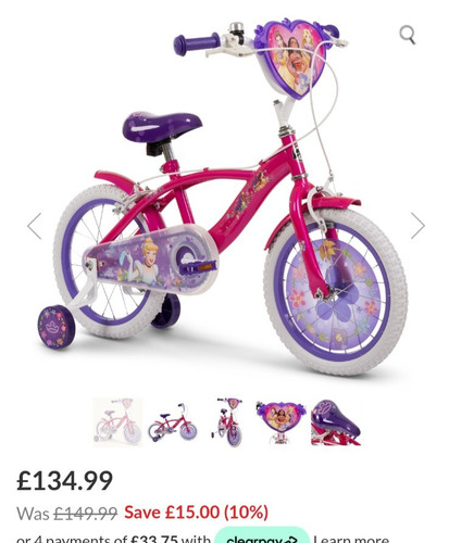 Princess 14inch bike - princess,