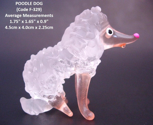 Beautiful glass poodle - beautiful, dog