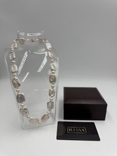 Iliana Keshi White Pearl & Freshwater White Pearl Necklace with 18ct Gold Clasp