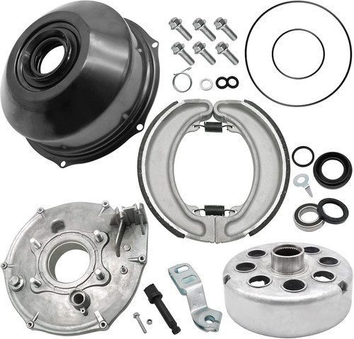 Rear brake drum hub - drum, cover