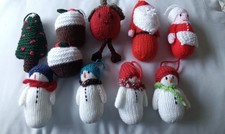 10 x Hand-Knitted Christmas