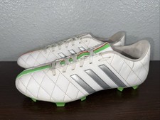 Adidas Next-Gen 11Questra Size 11 Woman White/Red/Green Cleats B39979 RARE EUC