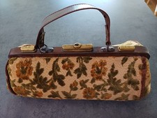 Antique Vintage Carpet Handbag