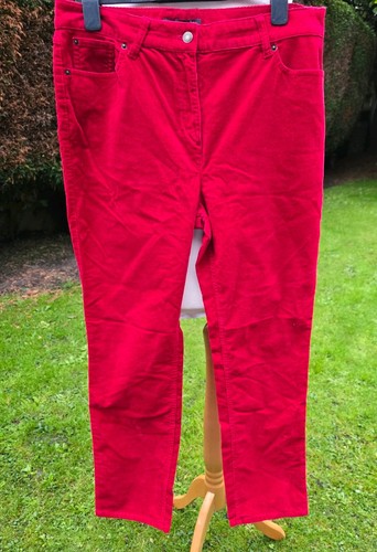 Bright red straight leg - straight,