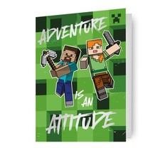 Minecraft Birthday Card