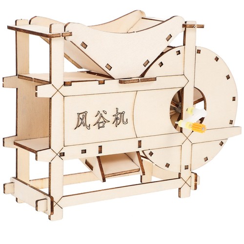 Hand crank threshing machine - threshing,