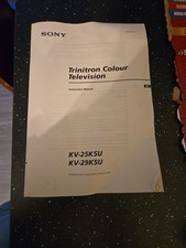 Sony Trinitron Colour Television Manual KV-25K5U