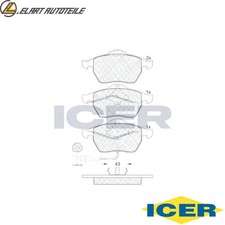 Brake pad set disc brake