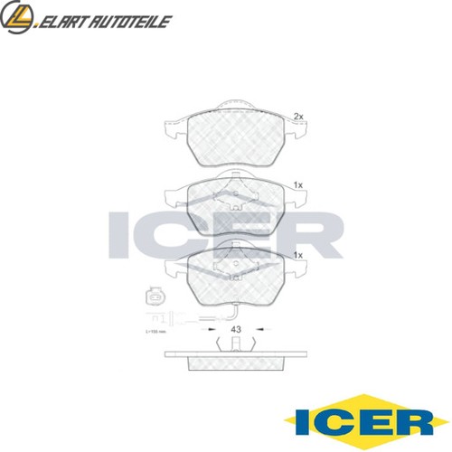 Brake pad set - , disc