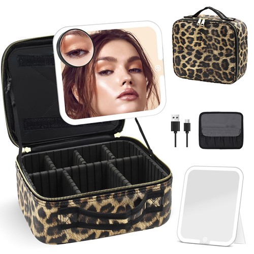 Makeup bag with led mirror - bag,