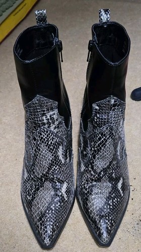 Topshop mock snakeskin ankle - topshop,