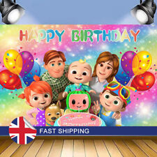 Cocomelon Kids Birthday Party Deco Backdrop Children Baby Home Party Banner