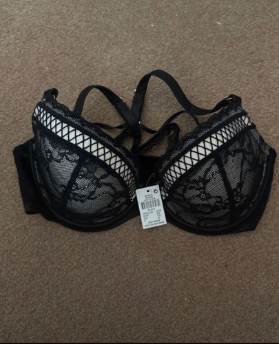 34dd bra black lace - 34dd, racerback