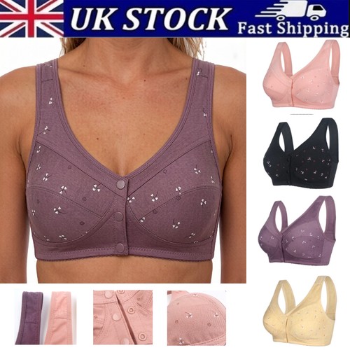 Ladies front fastening bra - front,