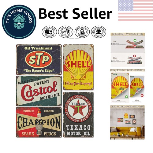 8x12 vintage garage signs - 8x12,