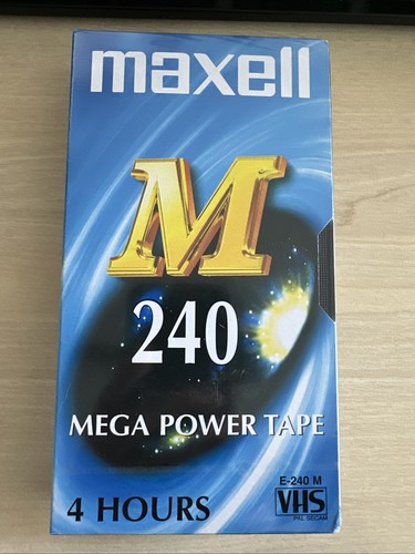 New maxell 240 blank - new, vhs