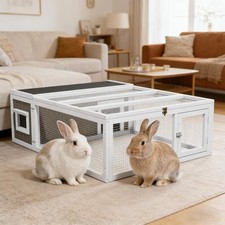 Wooden Rabbit Hutch Indoor &
